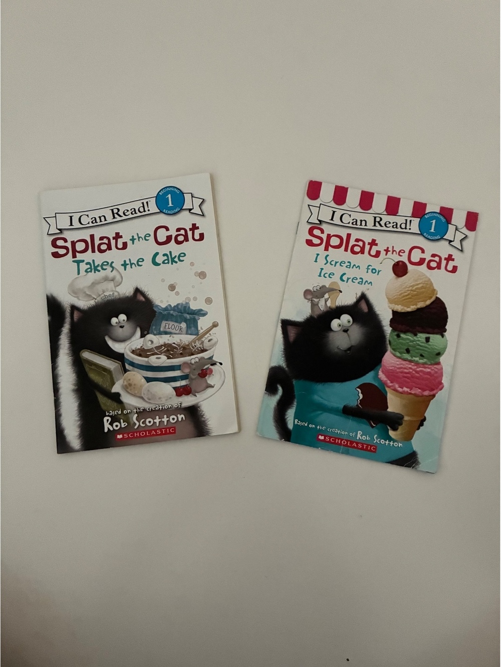 I Can Read! Level 1 Splat the Cat Book Set - Takes the Cake & I Scream for Ice-C